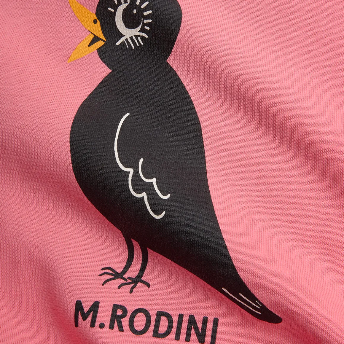 Blackbird Sweatshirt in Pink by Mini Rodini