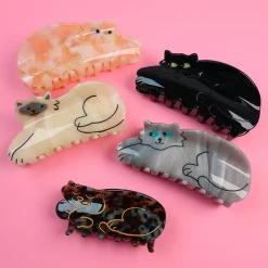 Black Cat Hair Claw by Coucou Suzette