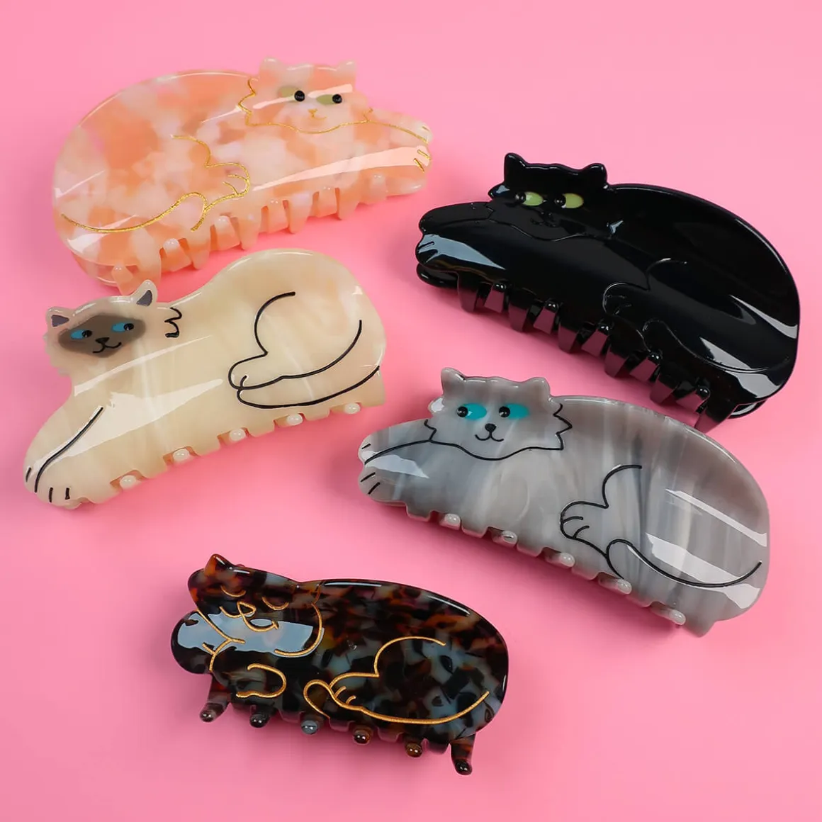 Black Cat Hair Claw by Coucou Suzette