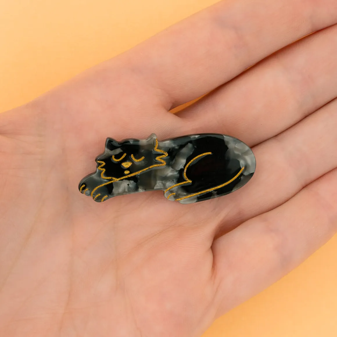 Black Cat Hair Clip by Coucou Suzette