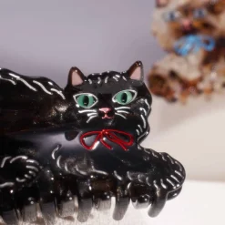 Black Kitty Hair Claw by Winona Irene