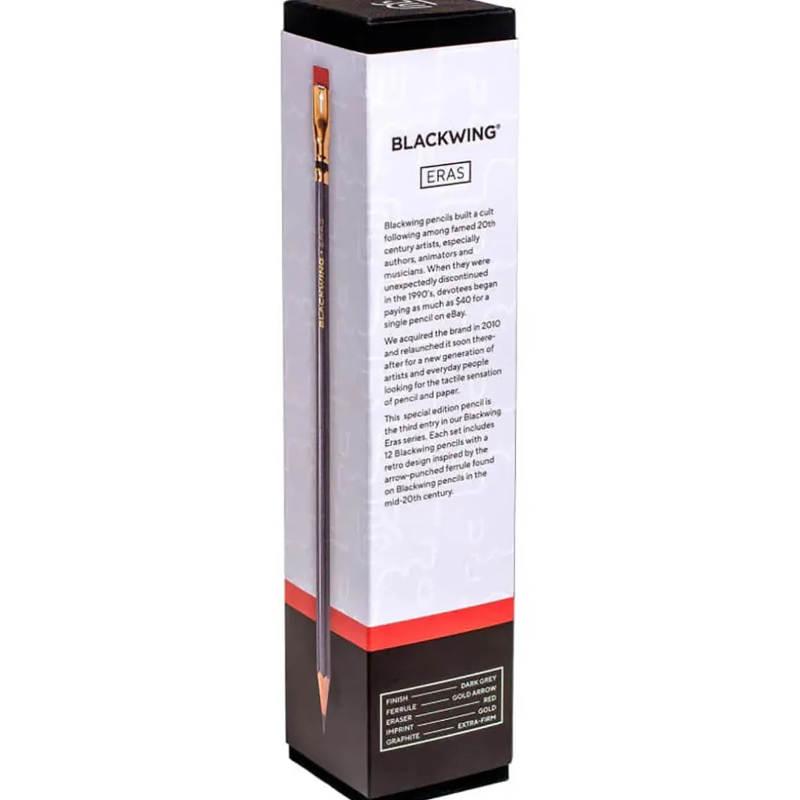 Blackwing Eras Limited Edition Pencil 2022 in Dark Grey (Pack Of 12) by Blackwing