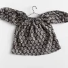 Block Print Dress in Black Domino by Polka Dot Club