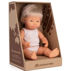 Blonde Boy With Down Syndrome (38cm Caucasian) by Miniland