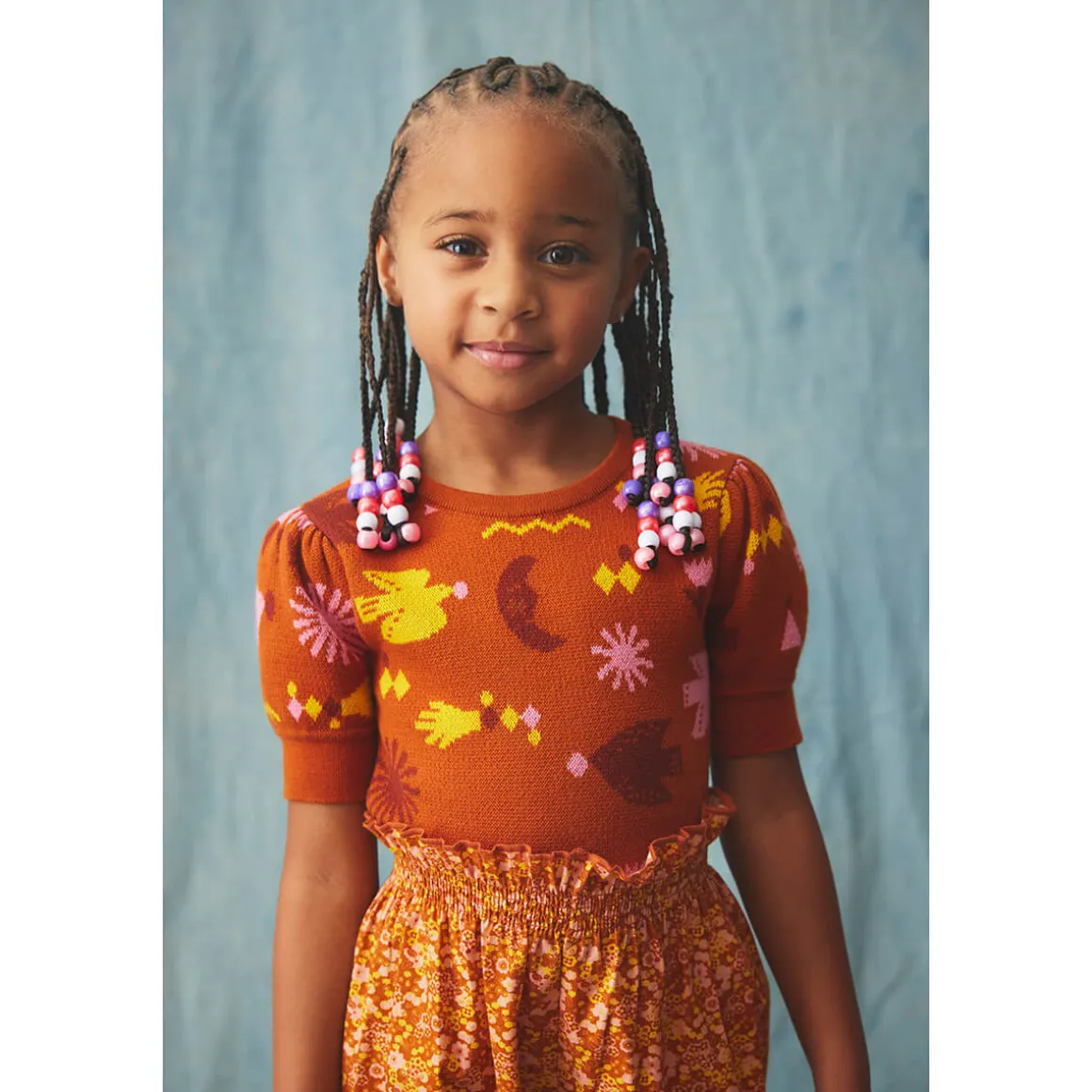 Bloomers in Gingerbread Tisbury Garden by Misha & Puff - Last Ones In Stock - 3-5 Years