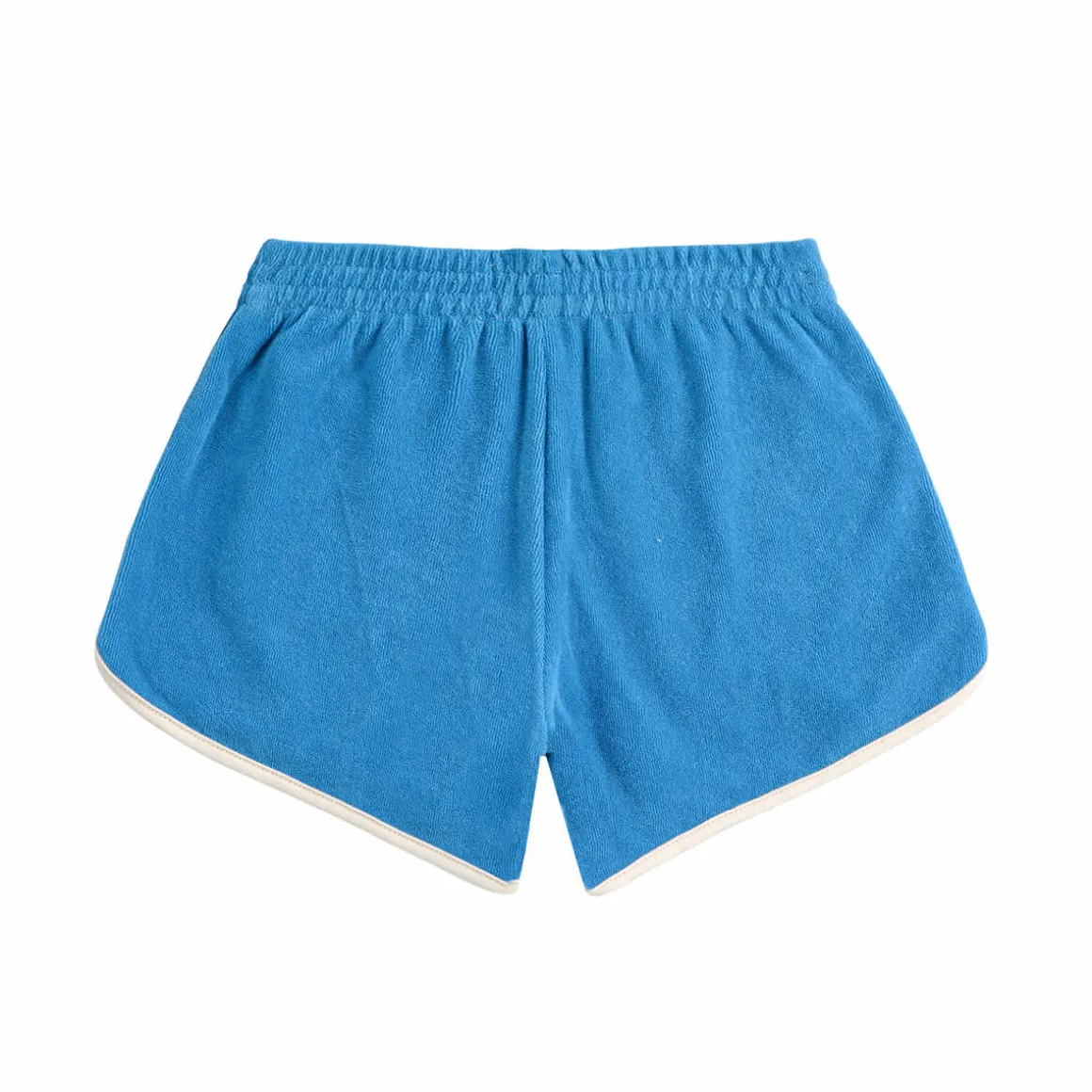 Blue Colour Block Terry Shorts by Bobo Choses