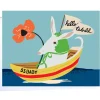 Boat Baby Greetings Card by Elizabeth Grubaugh