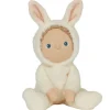 Bobbin Bunny Dinky Dinkum Fluffle Family Doll in Ivory by Olli Ella