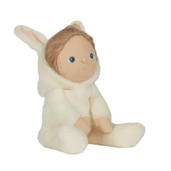Bobbin Bunny Dinky Dinkum Fluffle Family Doll in Ivory by Olli Ella