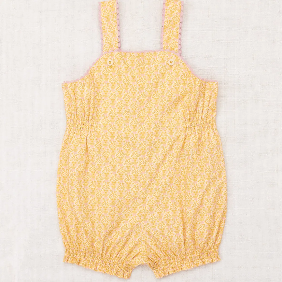 Bobbi Romper in Golden Ochre Radish Root by Misha & Puff