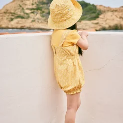 Bobbi Romper in Golden Ochre Radish Root by Misha & Puff