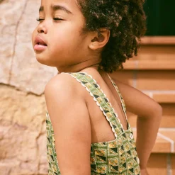 Bobbi Romper in Lawn Stamps by Misha & Puff