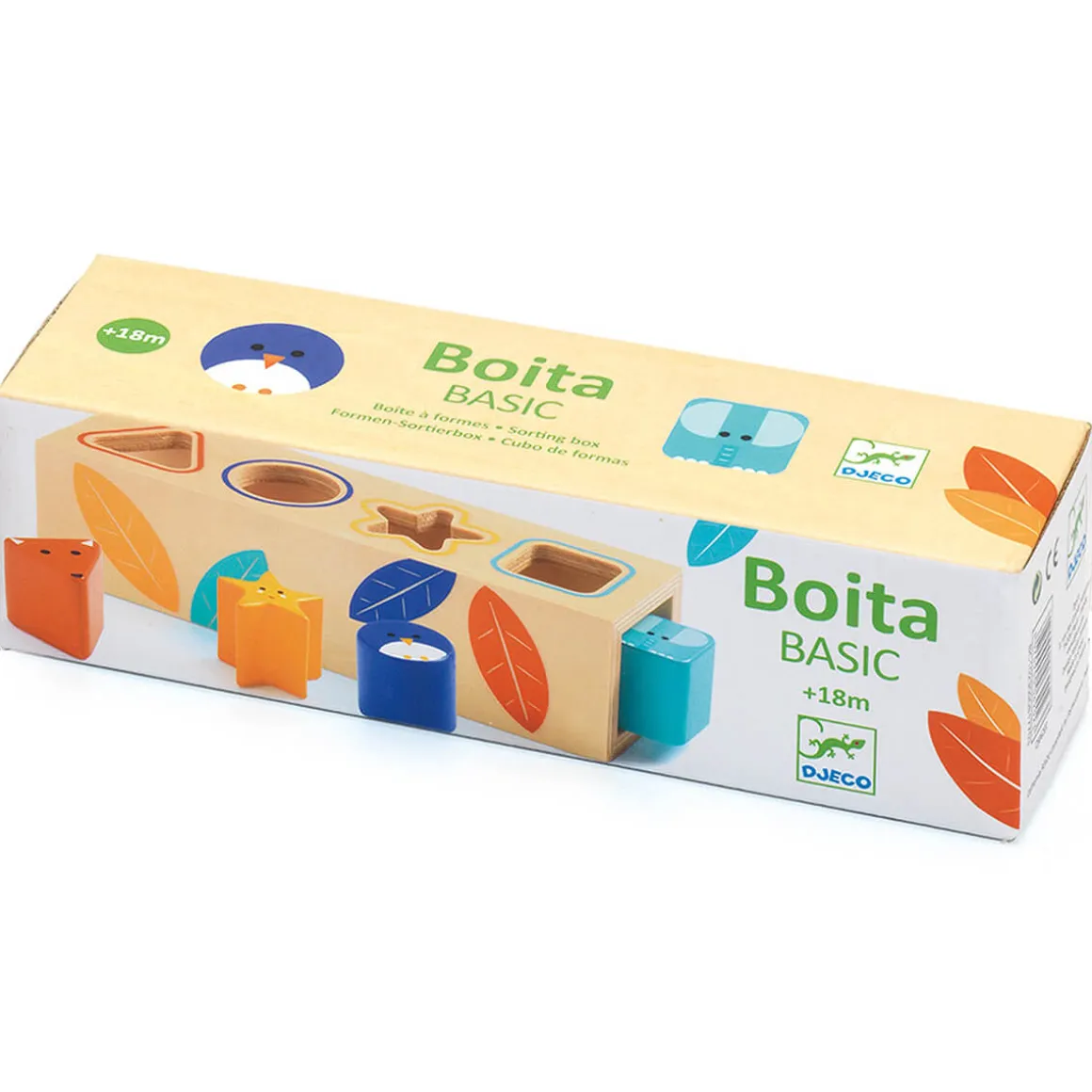 BoitaBasic Wooden Shape Sorter by Djeco