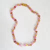 Bondi Kids Necklace in Cherry Quartz And Amber by Nirrimis