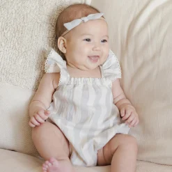 Bonnie Romper in Sky Stripe by Quincy Mae