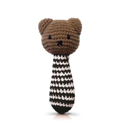Boris Rattle In Black Stripes by Miffy Handmade