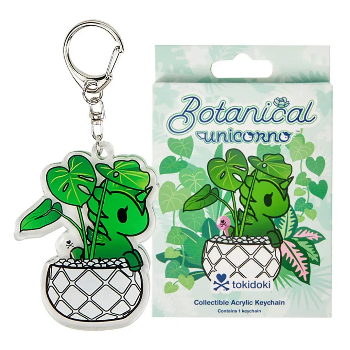 Botanical Unicorno Acrylic Keyring Blind Box by Tokidoki