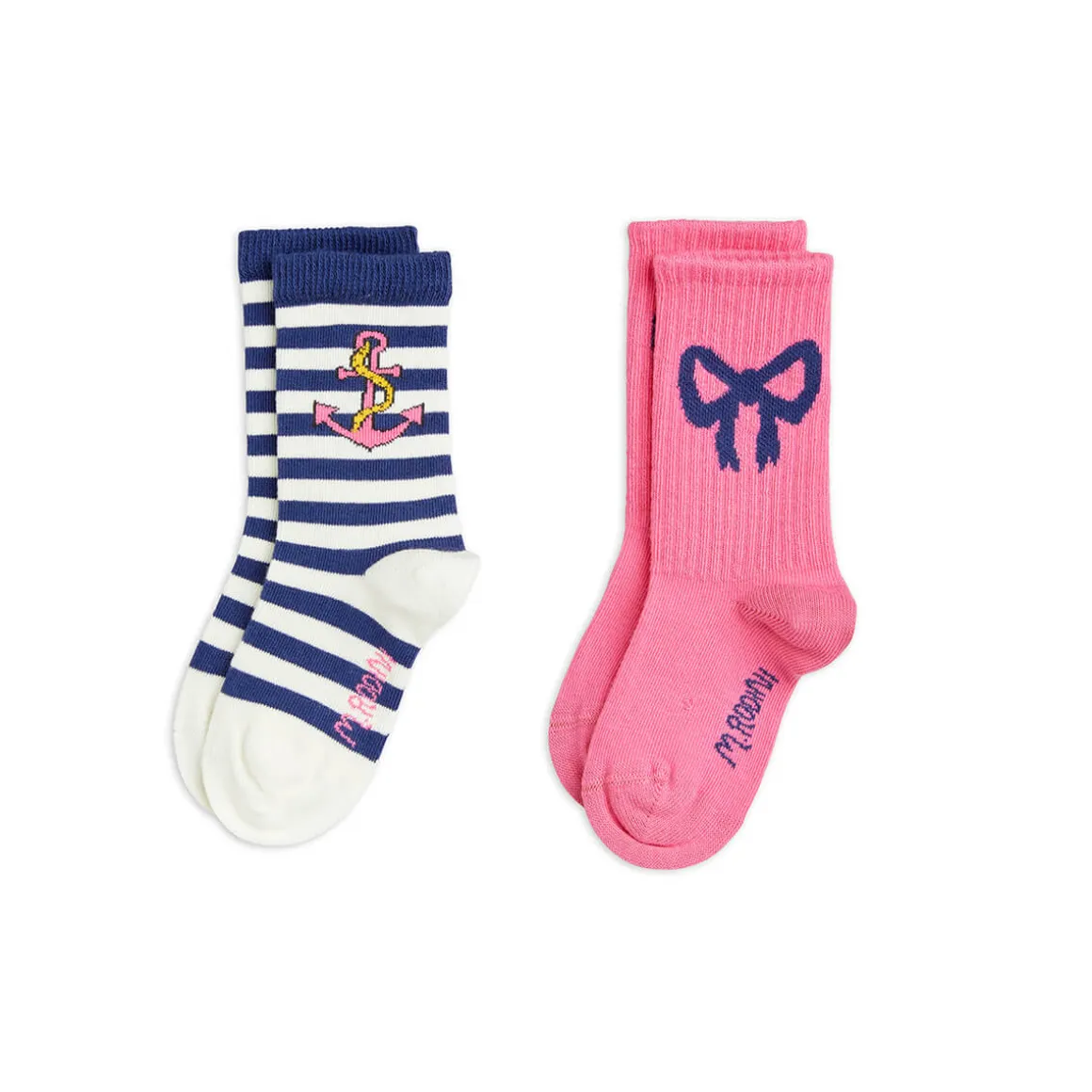 Bow 2 Pack Socks by Mini Rodini - Last One In Stock - 24/27 (3-4 Years)