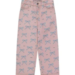 Bows Straight Jeans in Taupe by Tinycottons