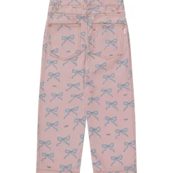 Bows Straight Jeans in Taupe by Tinycottons