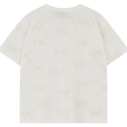 Bows Tee in Off White by The Tiny Big Sister