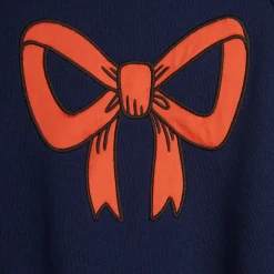Bow Sweatshirt in Blue by Mini Rodini