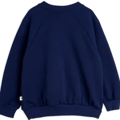 Bow Sweatshirt in Blue by Mini Rodini