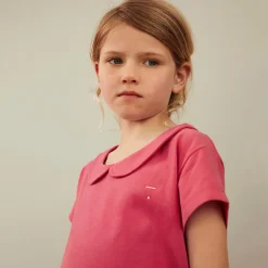 Boxy Collar Top in Cherry by Gray Label