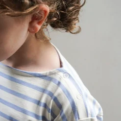 Boxy Tee in Stripe / Sky by Soor Ploom