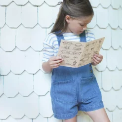 Boxy Tee in Stripe / Sky by Soor Ploom