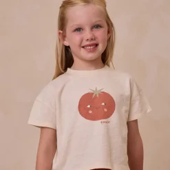 Boxy Tee in Tomato by Rylee & Cru