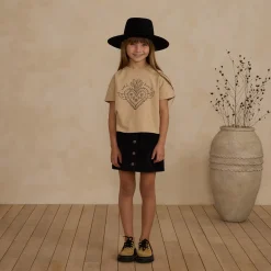 Boxy Tee in Wild Heart by Rylee & Cru
