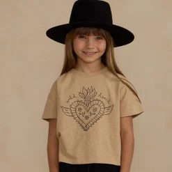 Boxy Tee in Wild Heart by Rylee & Cru