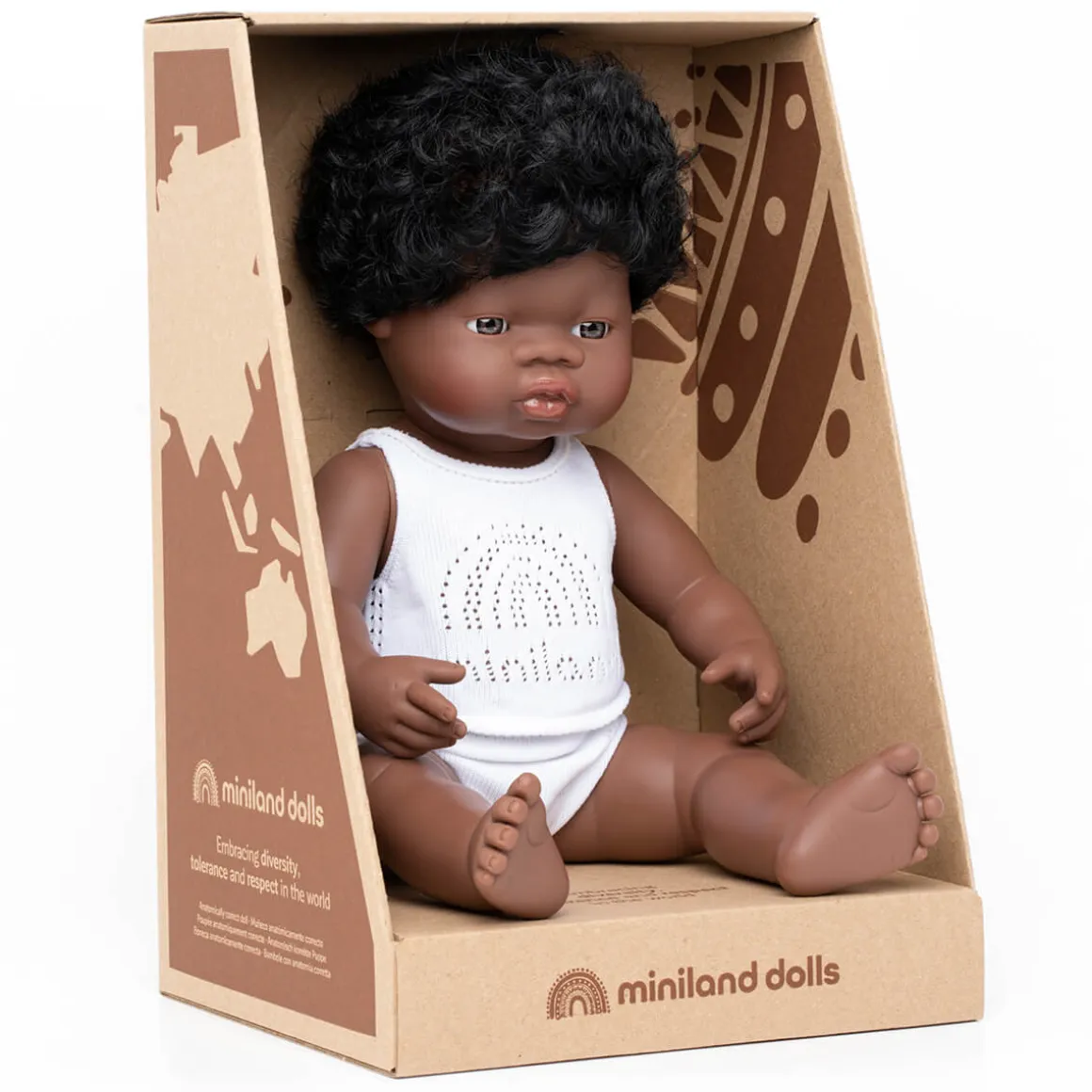 Boy Doll (38cm African) by Miniland