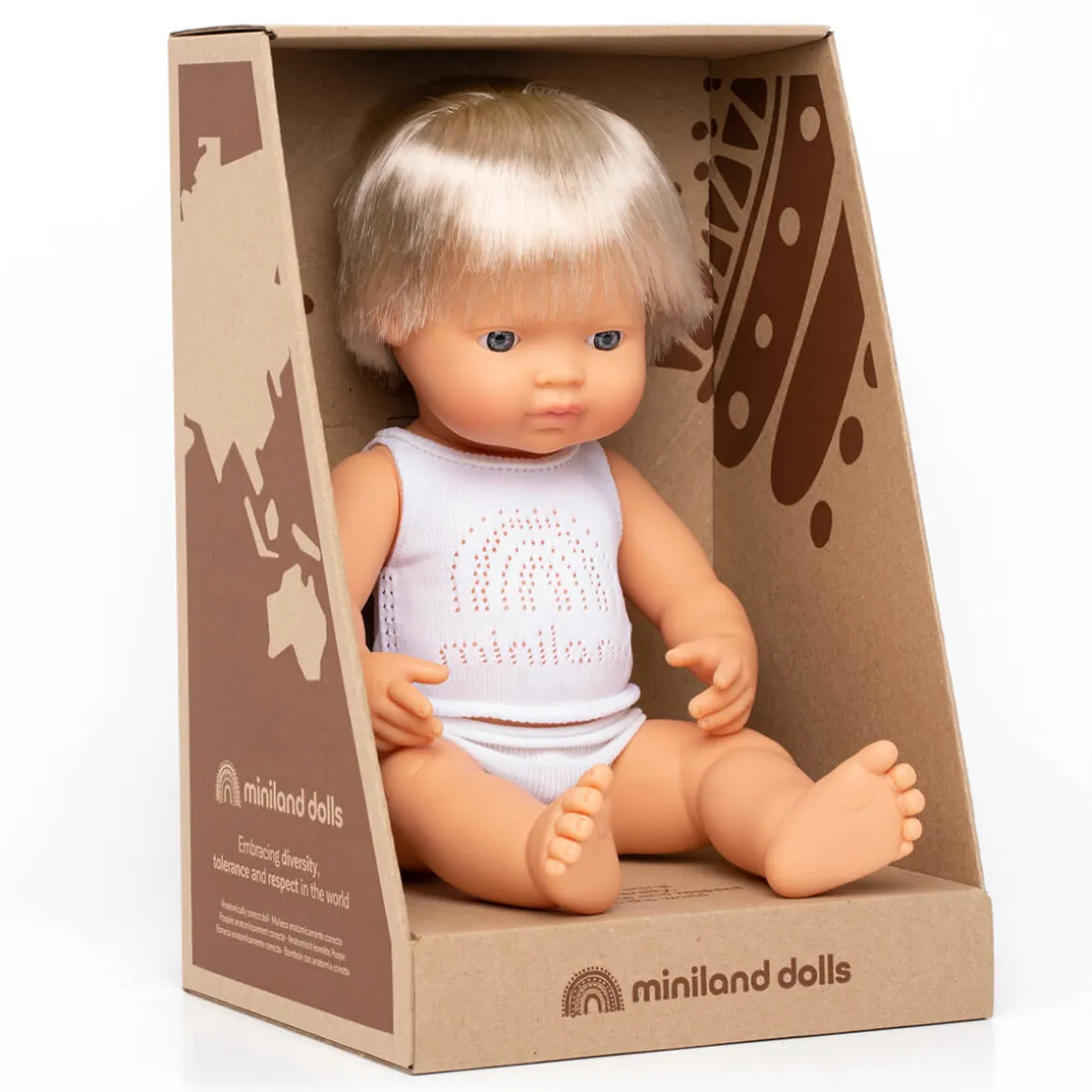 Boy Doll (38cm Caucasian) by Miniland