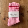 Boyfriend Adult Socks in Amour Pink by Le Bon Shoppe