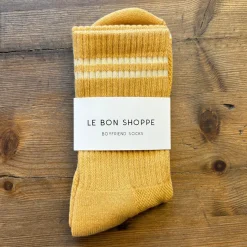 Boyfriend Adult Socks in Butter by Le Bon Shoppe