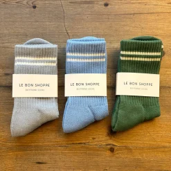 Boyfriend Adult Socks in French Blue by Le Bon Shoppe