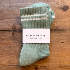 Boyfriend Adult Socks in Meadow by Le Bon Shoppe