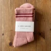 Boyfriend Adult Socks in Vintage Pink by Le Bon Shoppe