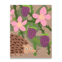 Brambles Mini Greetings Card by Lisa Jones Studio