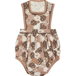 Bridget Romper in Patchwork Print by Little Cotton Clothes