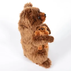 Brown Mama Bear With Baby (31cm) by Hansa