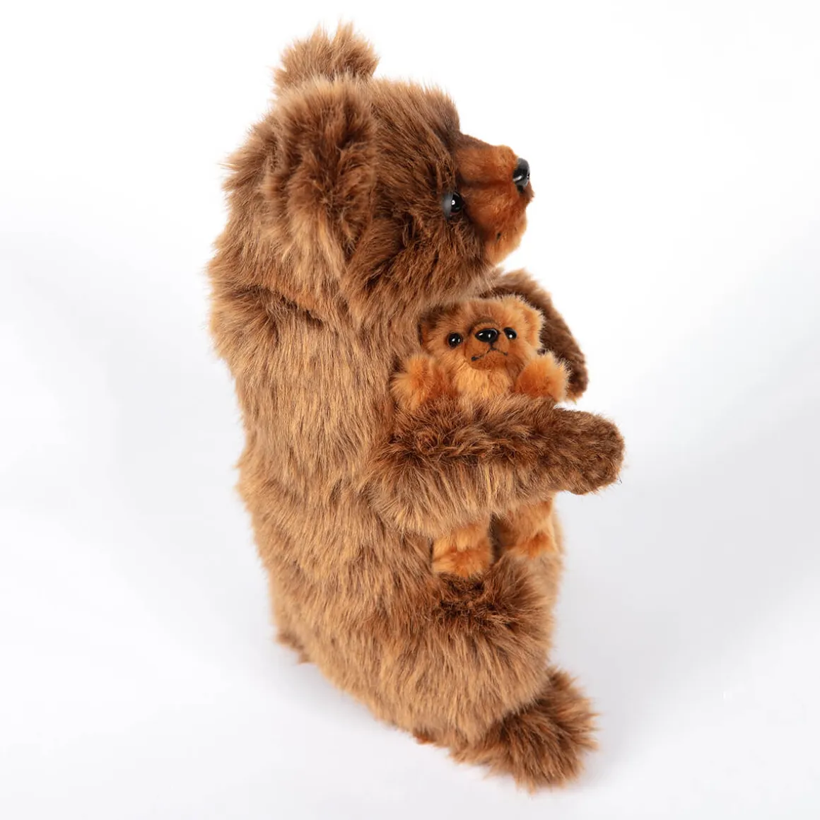 Brown Mama Bear With Baby (31cm) by Hansa