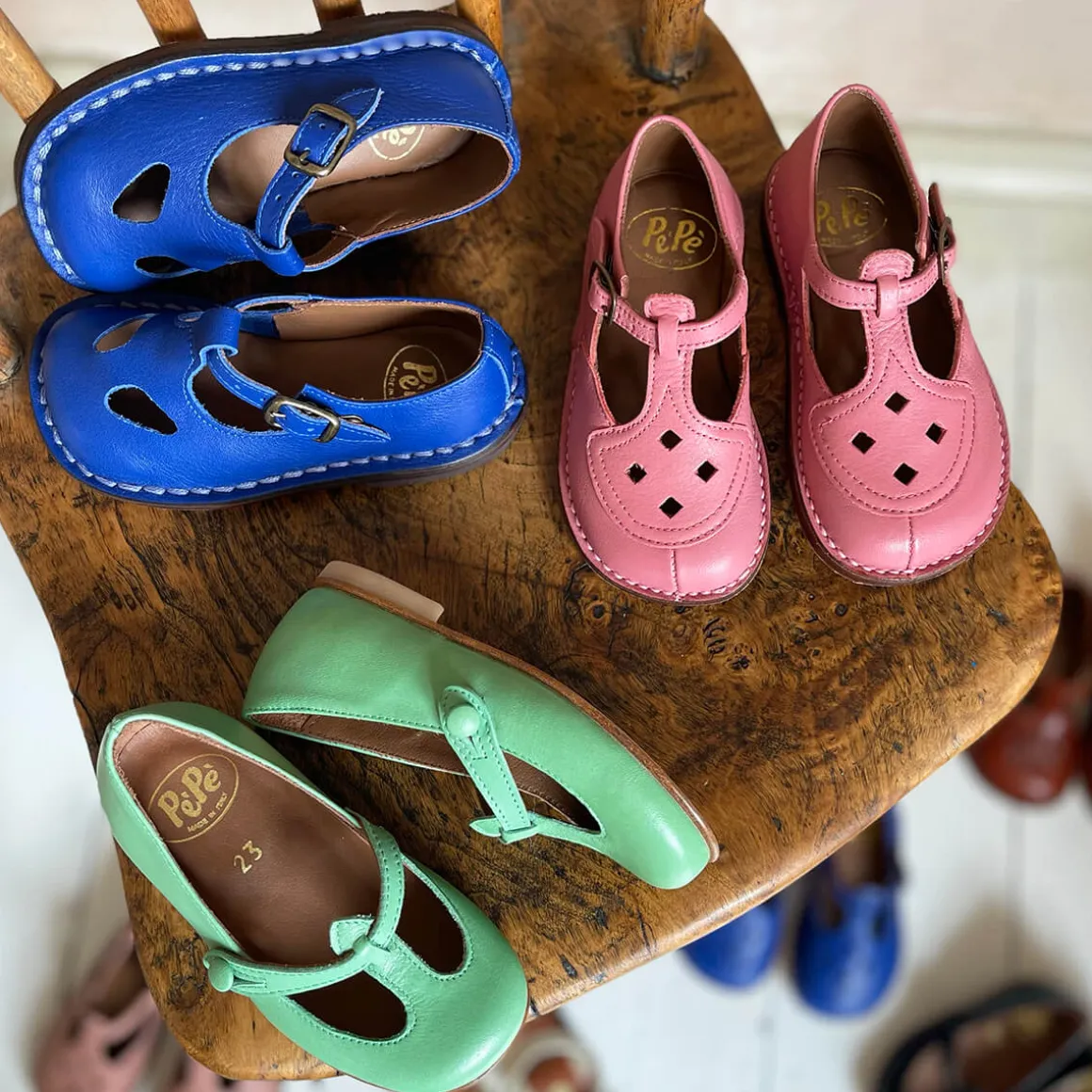 Bruno Cut Out Sandals in Lobelia Blue by PèPè