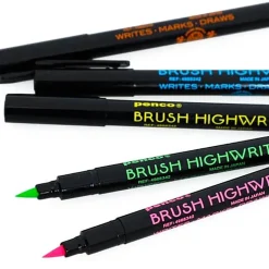 Brush Highwriter Highlighter Pen (Various Colours) by Hightide Penco