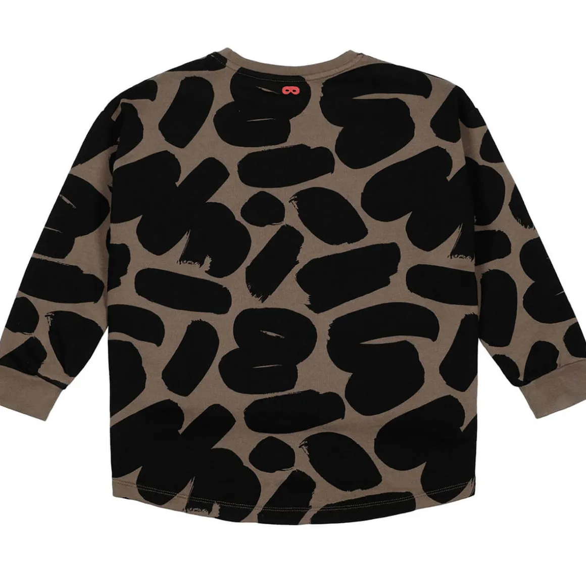 Brushstrokes Relaxed Fit Sweatshirt in Brown by Beau Loves - Last One In Stock - 4-5 Years