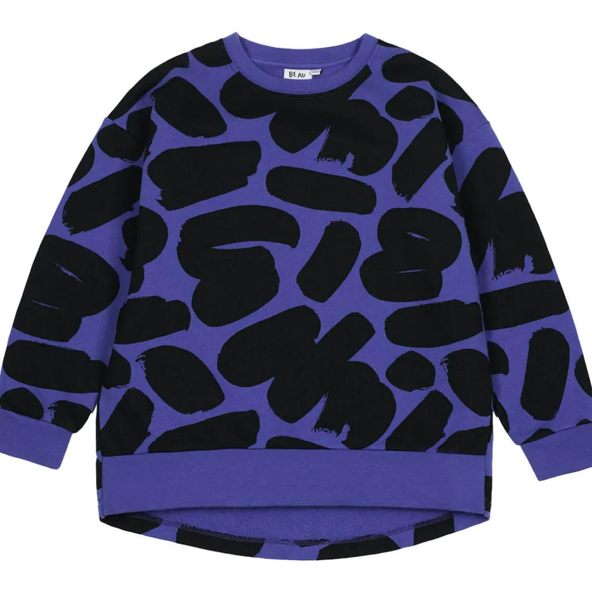 Brushstrokes Relaxed Fit Sweatshirt in Blue by Beau Loves - Last One In Stock - 4-5 Years