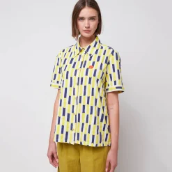 Brushstrokes Short Sleeved Shirt by Bobo Choses Womenswear