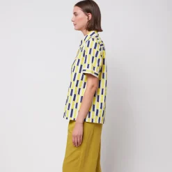 Brushstrokes Short Sleeved Shirt by Bobo Choses Womenswear